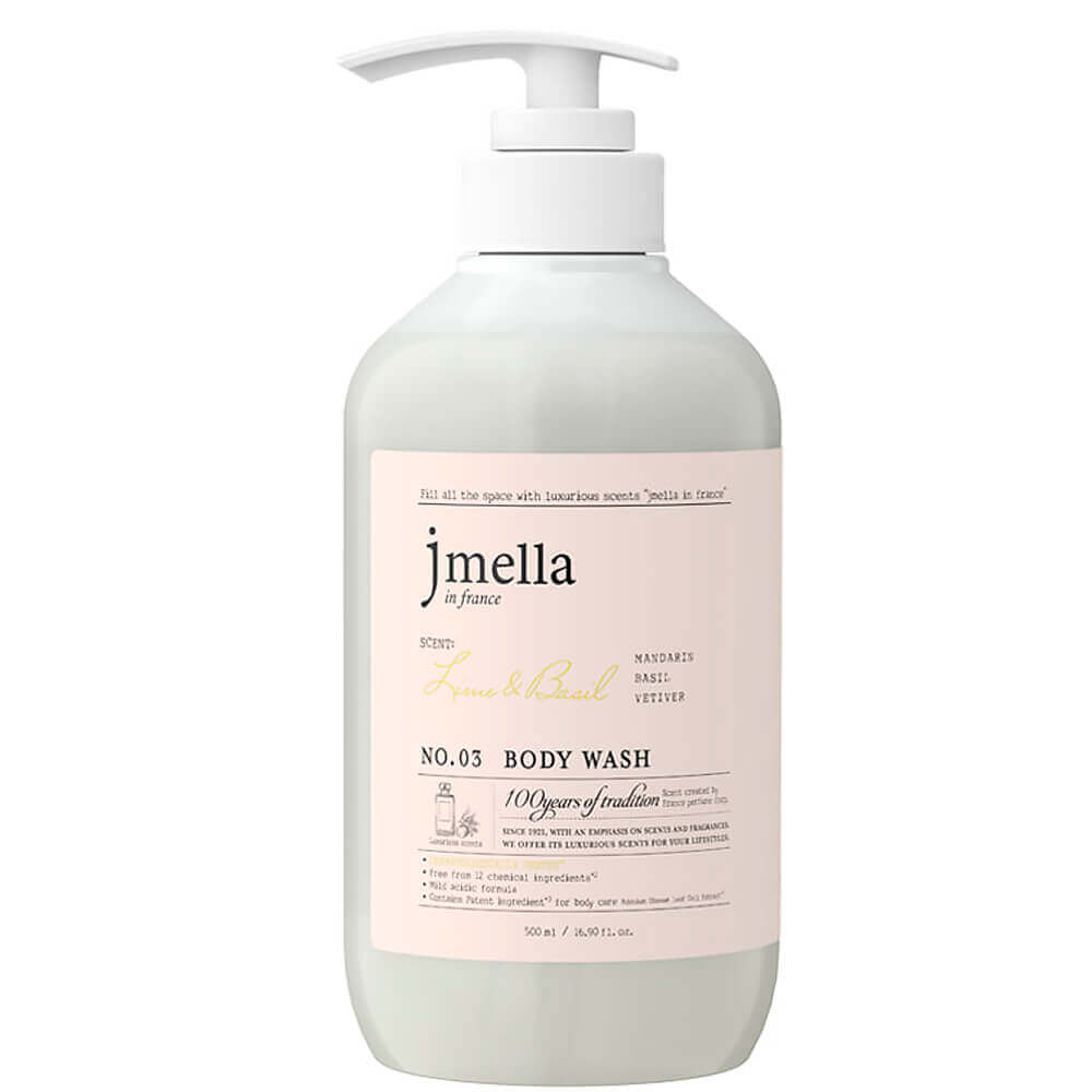 Парфюмированный гель для душа Jmella In France Lime Basil Body Wash 500мл