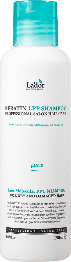 Безсульфатный шампунь для волос с кератином La'dor Keratin Lpp Shampoo (150мл)