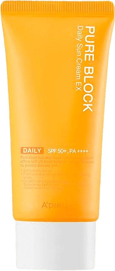 Ежедневный солнцезащитный крем A'PIEU Pure Block Natural Daily Sun Cream SPF50 PA+++ - 50мл