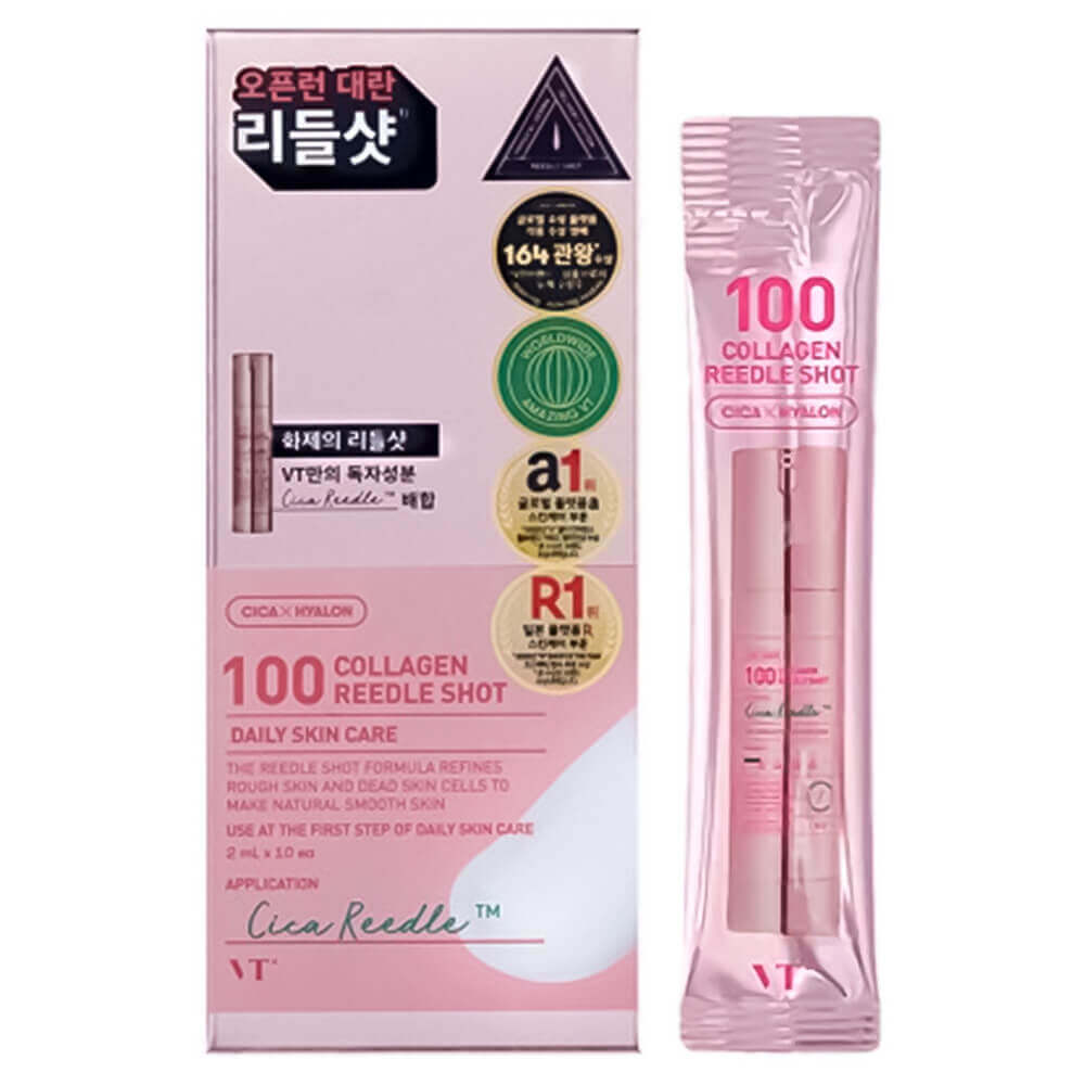 Бустер-сыворотка с микроиглами и коллагеном (саше) VT Cosmetics Collagen Reedle Shot 100, 2 мл