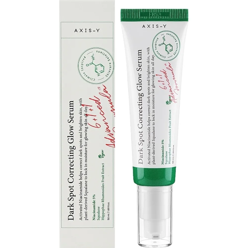 Осветляющая сыворотка с 5% ниацинамида AXIS-Y Dark Spot Correcting Glow Serum, 50мл