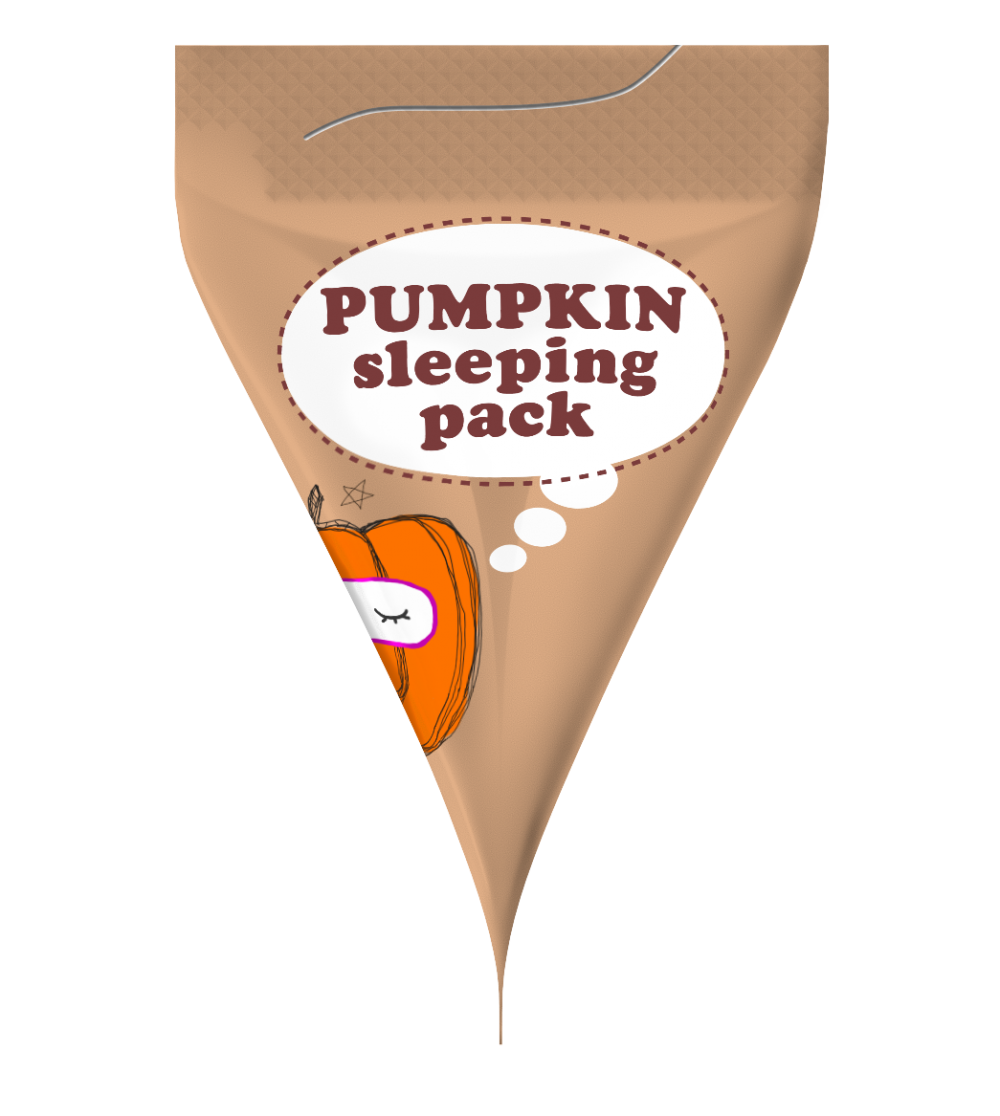 Ночная маска с тыквой и керамидами TOO COOL FOR SCHOOL Pumpkin Sleeping Pack 2 мл