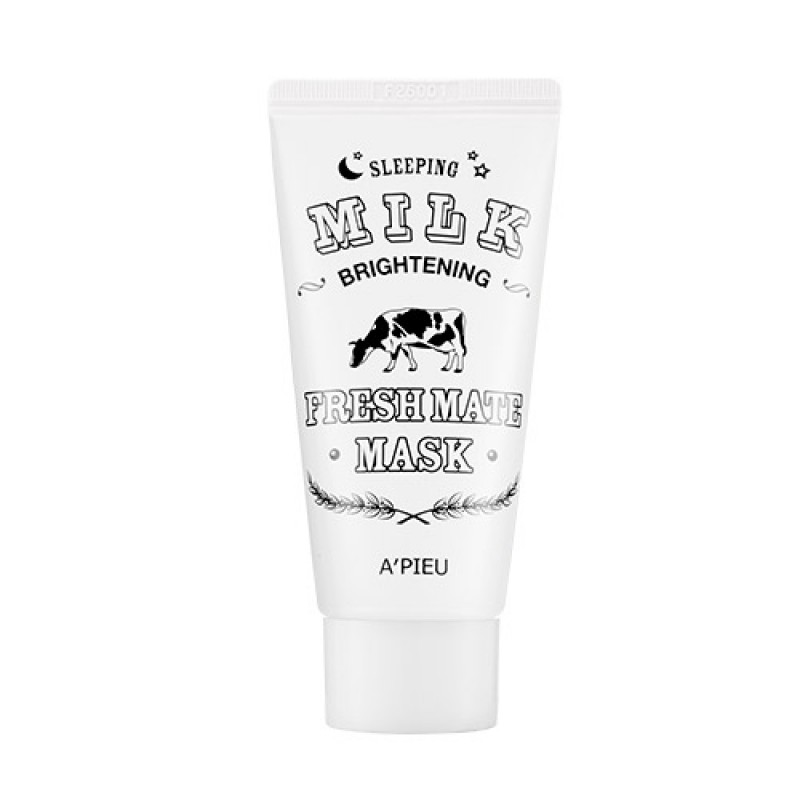 Ночная маска для выравнивания тона A'PIEU Fresh Mate Sleeping Milk Brightening Mask - 50m