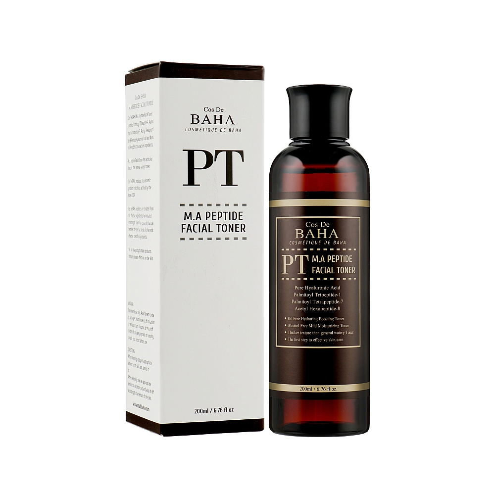 Пептидный тонер Cos De Baha PT M.A Peptide Facial Toner 200 мл