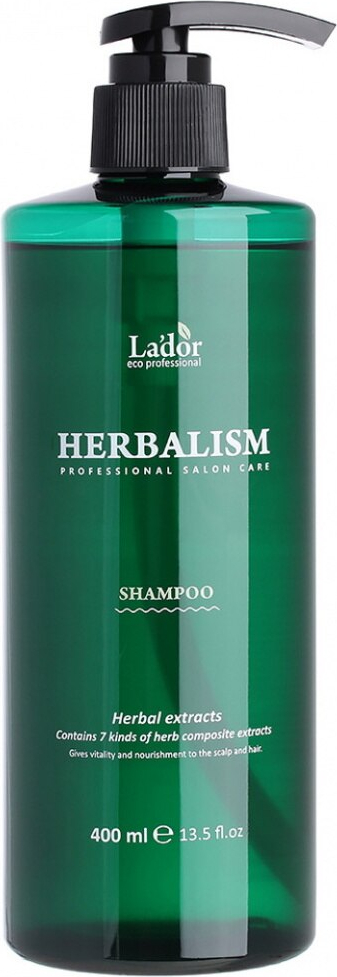Успокаивающий шампунь для волос LADOR HERBALISM SHAMPOO 400 ml 