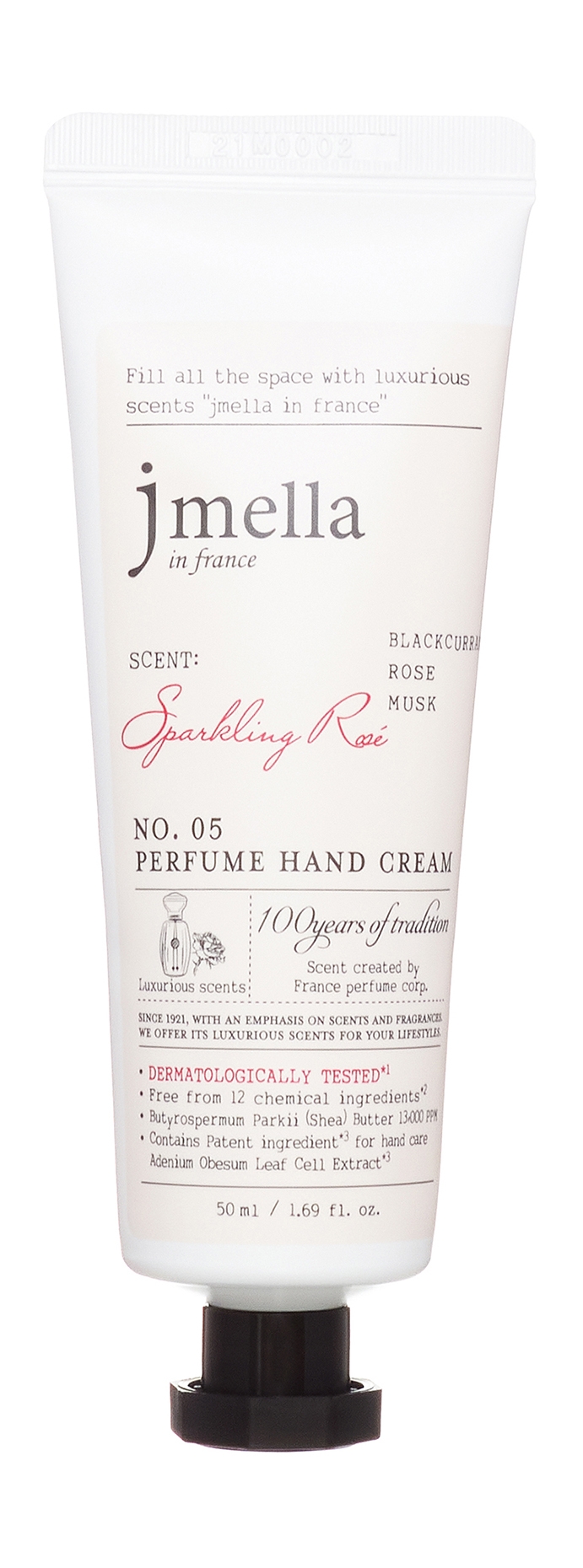 Крем для рук парфюмированный Jmella in france Sparkling Rose Perfume Hand Cream, 50 мл