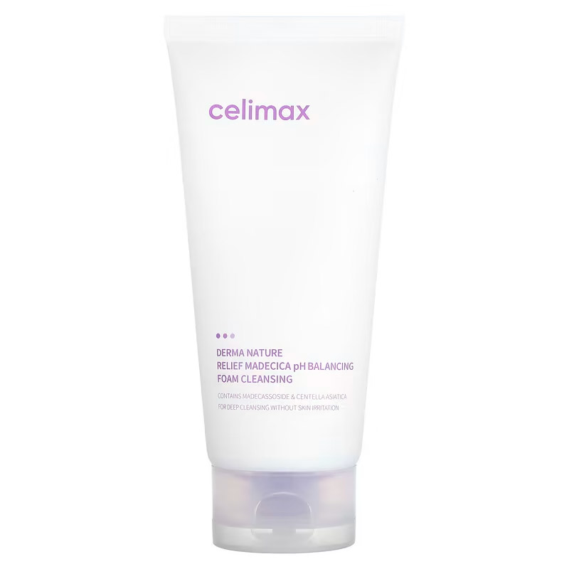 Слабокислотная пенка Celimax Derma Nature Relief Madecica pH Balancing Foam Cleansing 150 мл